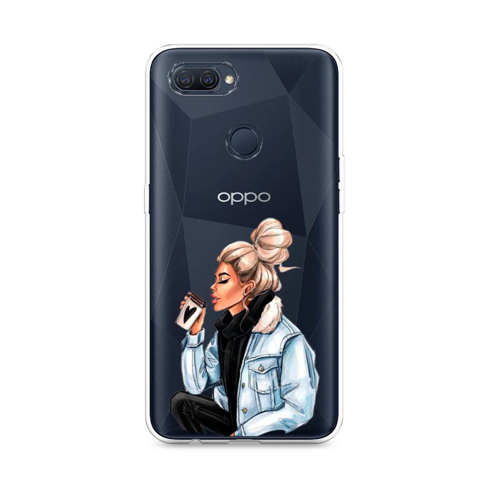 

Чехол Awog на Oppo A12 "Cute girl", Разноцветный, 253450-7