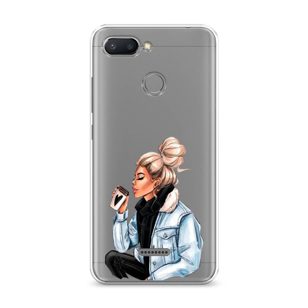

Чехол Awog на Xiaomi Redmi 6 "Cute girl", Разноцветный, 33850-7