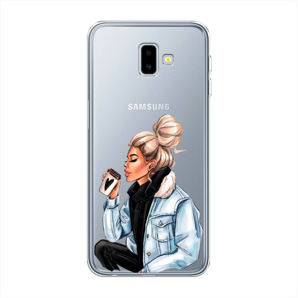 

Чехол Awog на Samsung Galaxy J6 + "Cute girl", Разноцветный, 26950-7