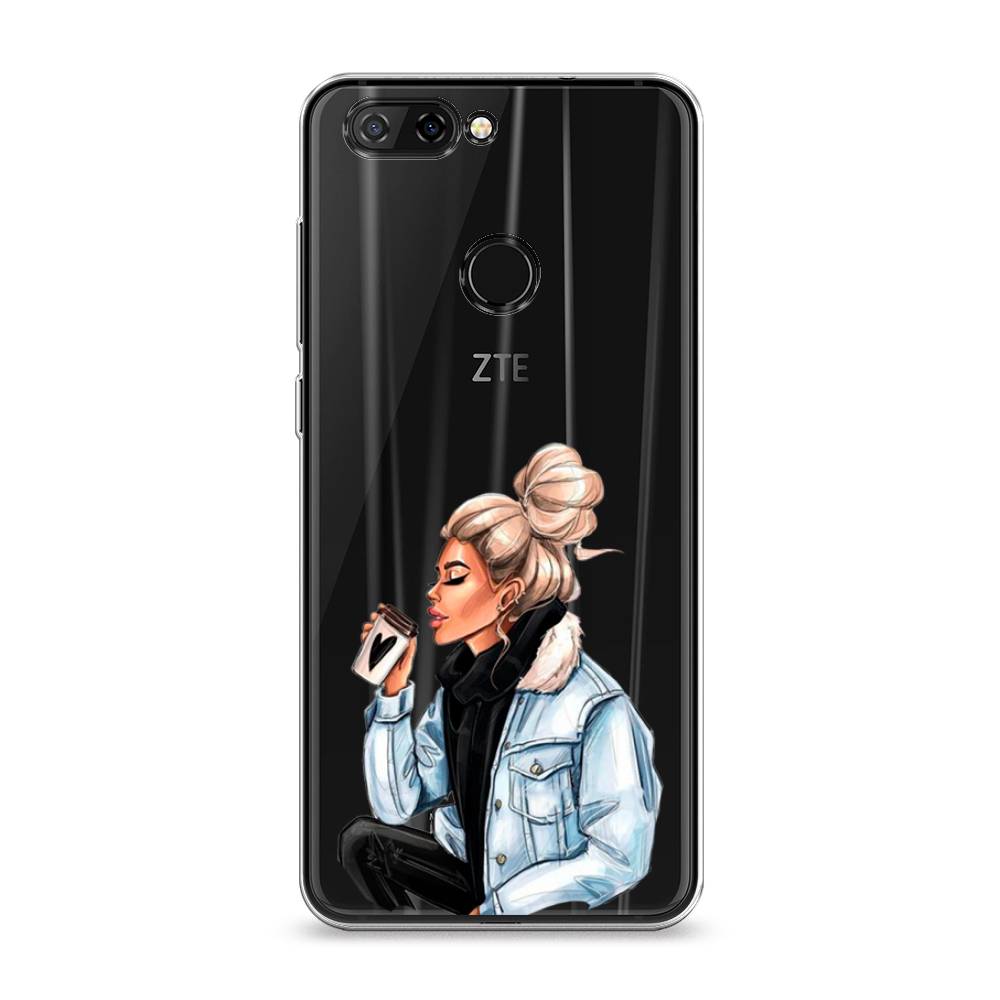 

Чехол Awog на ZTE Blade V9 / ЗТЕ Блэйд V9 "Cute girl", Разноцветный, 132450-7
