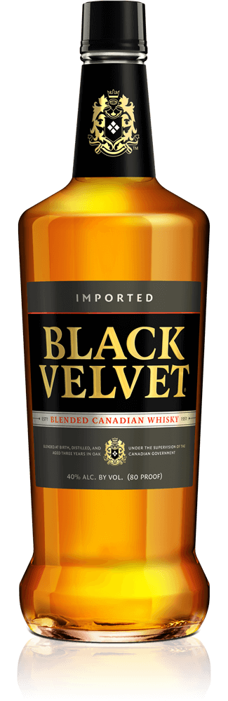 

Виски Black Velvet в подарочной коробке + 2 стакана 40% 0,7 л