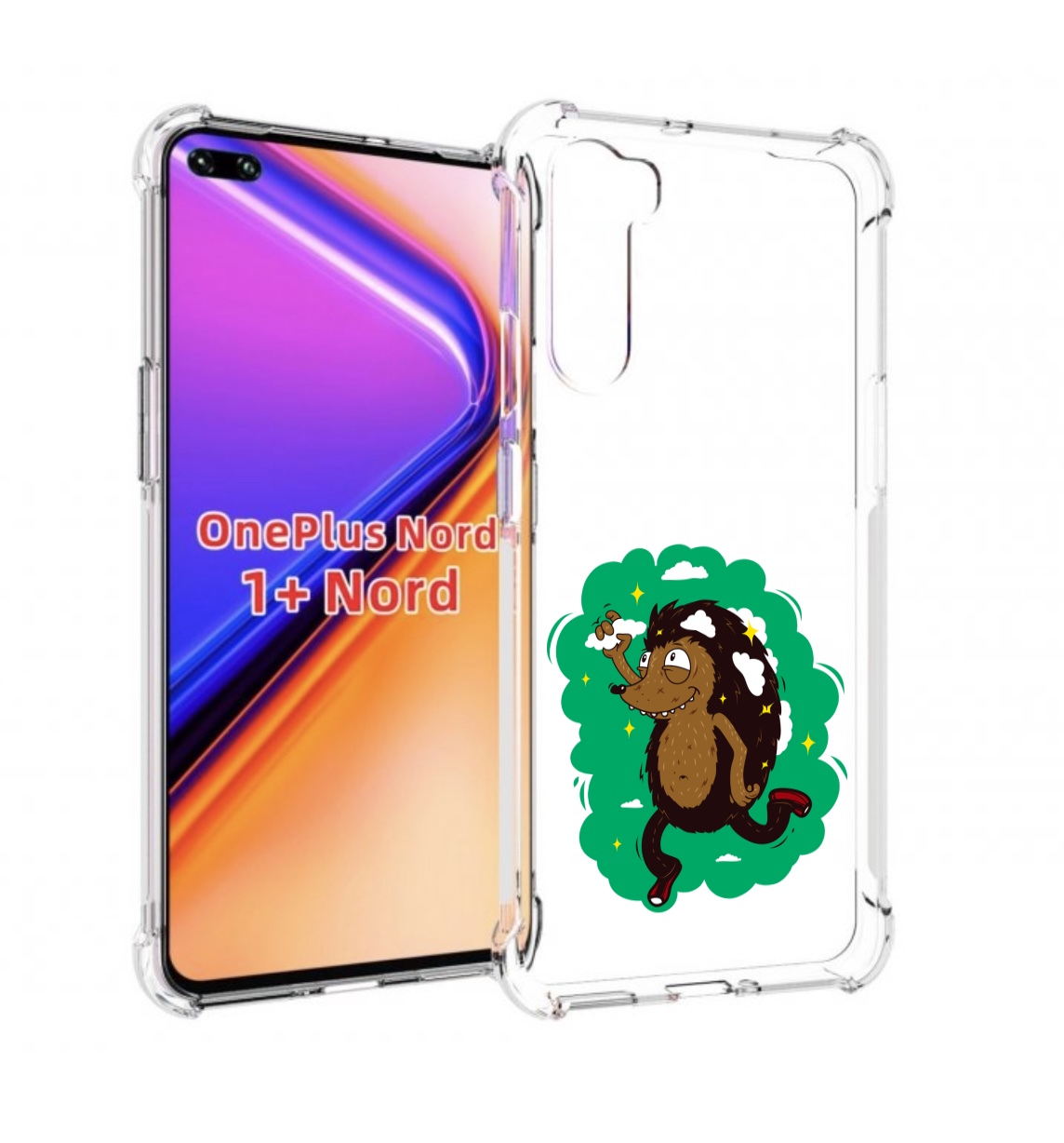 

Чехол MyPads Ежик в облаках для OnePlus Nord / 1+ Nord (1ая версия), Прозрачный, Tocco