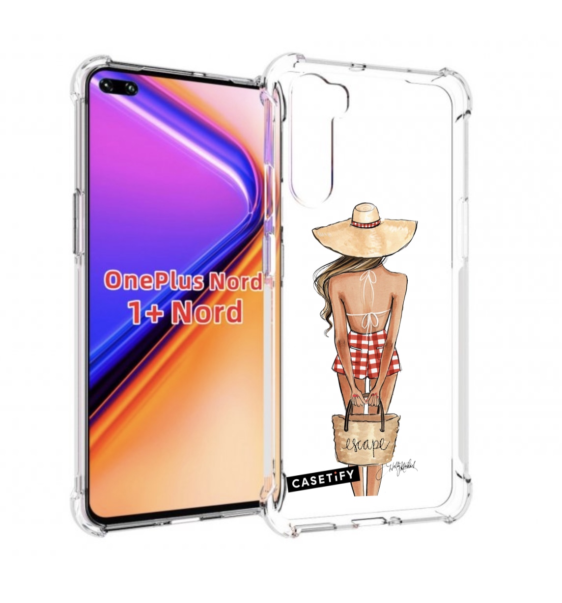 

Чехол MyPads CASETiFY женский для OnePlus Nord / 1+ Nord (1ая версия), Прозрачный, Tocco