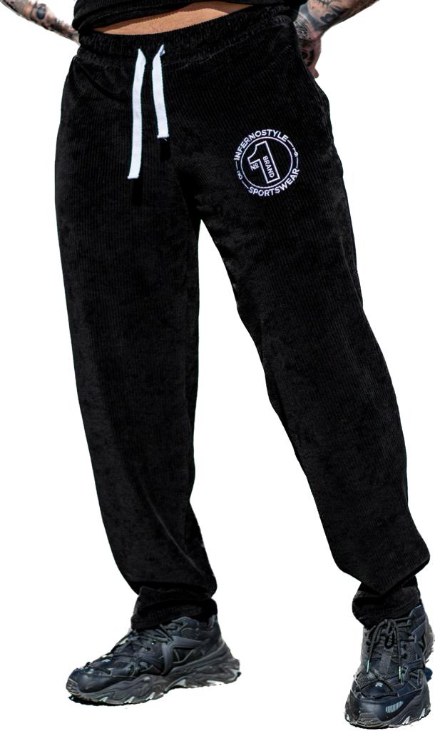 Спортивные брюки мужские INFERNO style Б-016-000 черные S