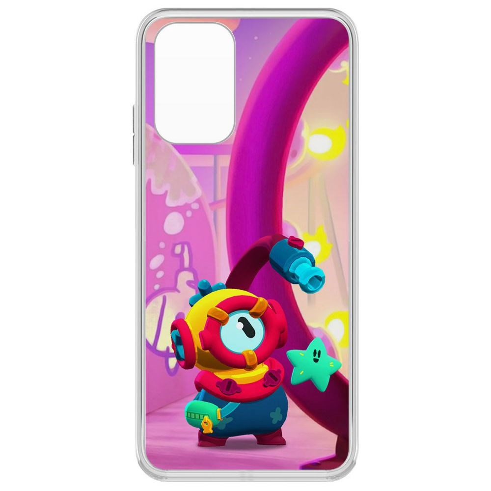 

Чехол Brawl Stars-Отис для Poco M5s, Прозрачный