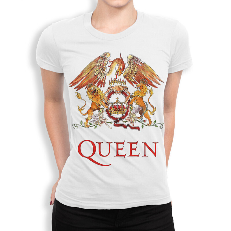 

Футболка женская Dream Shirts Queen 10002901 белая L, Queen 10002901