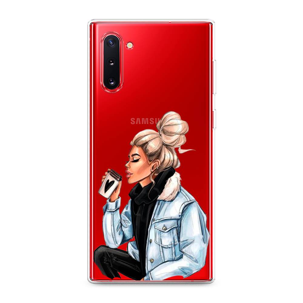 

Чехол Awog на Samsung Galaxy Note 10 "Cute girl", Разноцветный, 28650-7