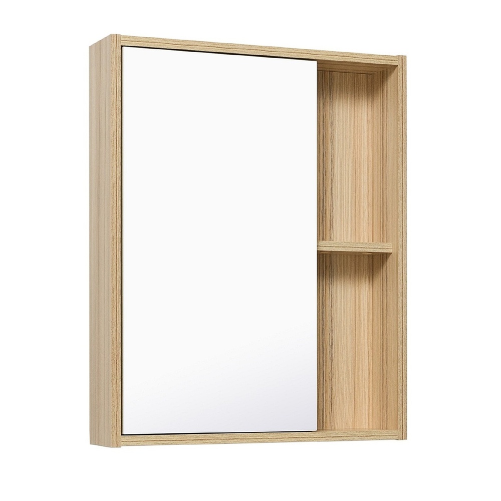 Шкаф зеркальный Runo Эко 52 лиственница, универсальный зеркальный шкаф универсальный 75 см