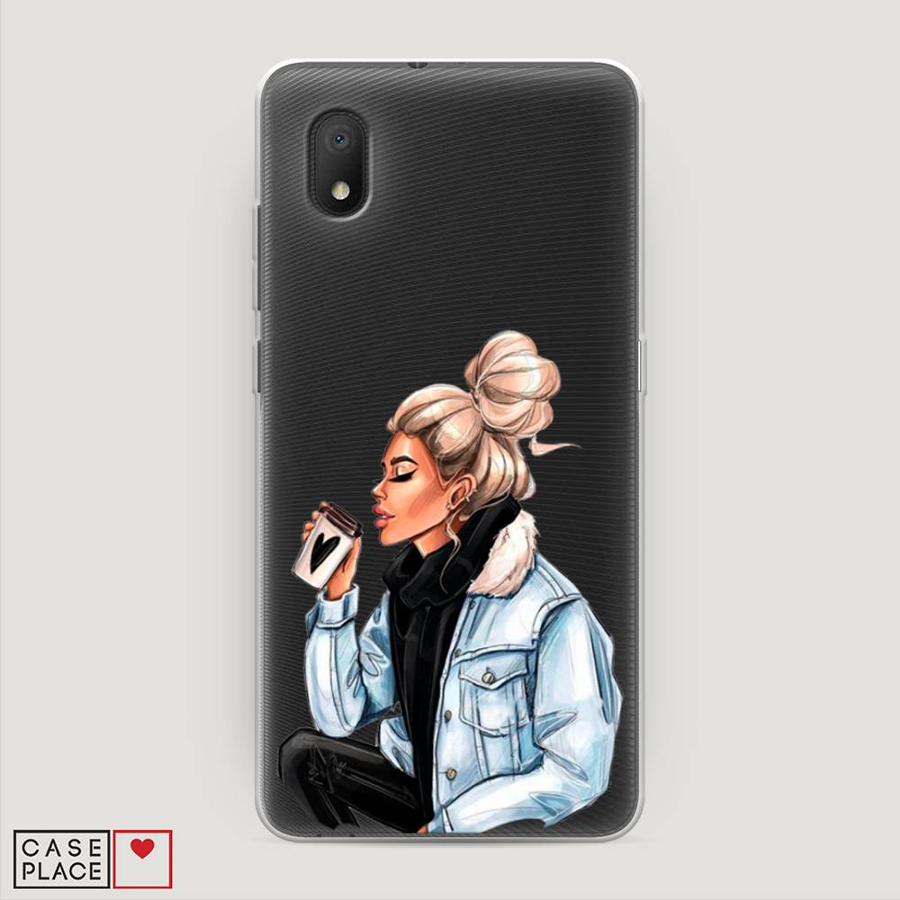 

Чехол Awog на Alcatel 1A (2020) 5002F / Алкатель 1A (2020) 5002F "Cute girl", 171050-7