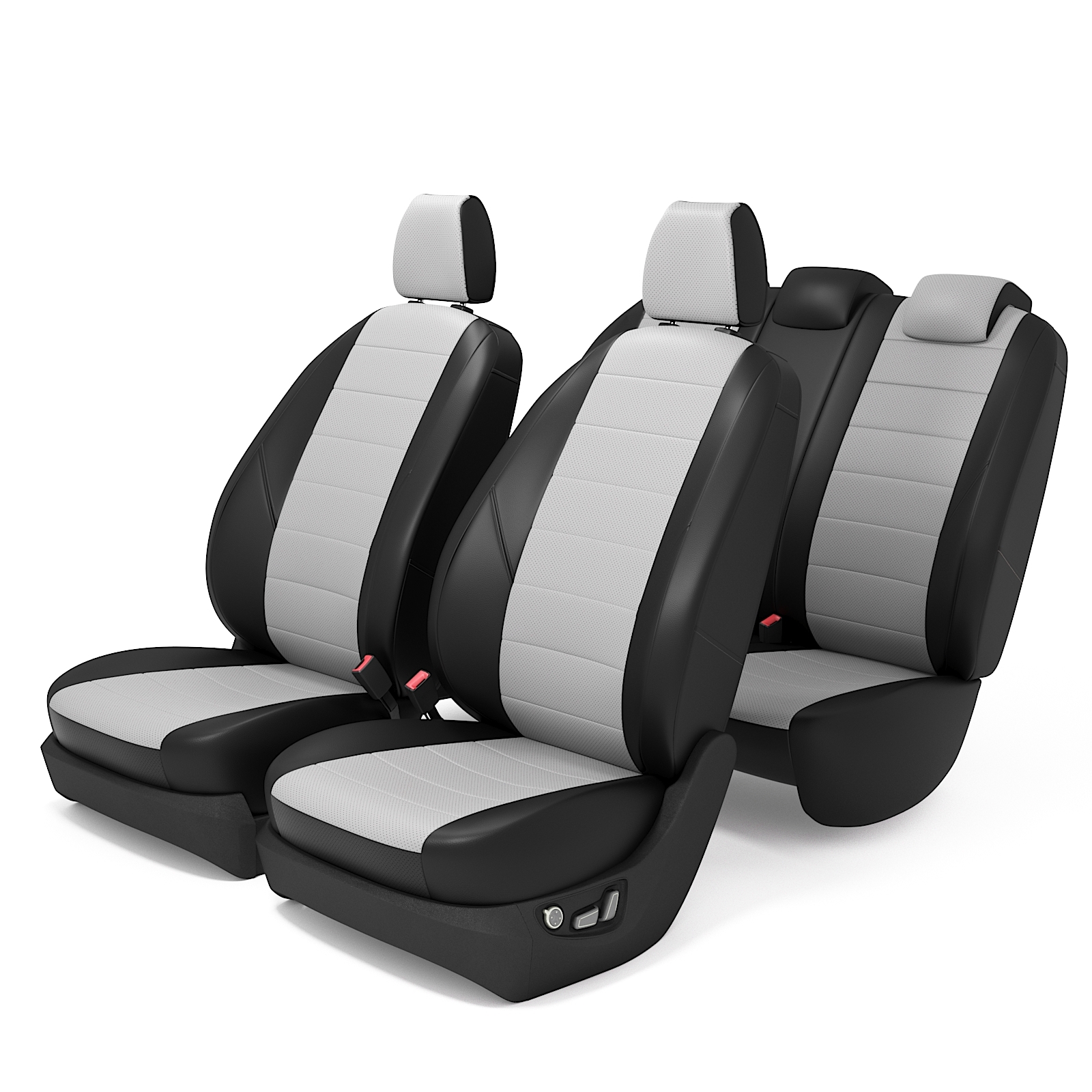 

Чехлы на сиденья для Сузуки СХ4 Седан с 2010 по 2014 год, Экокожа, Белый, LSx4201020144060SD