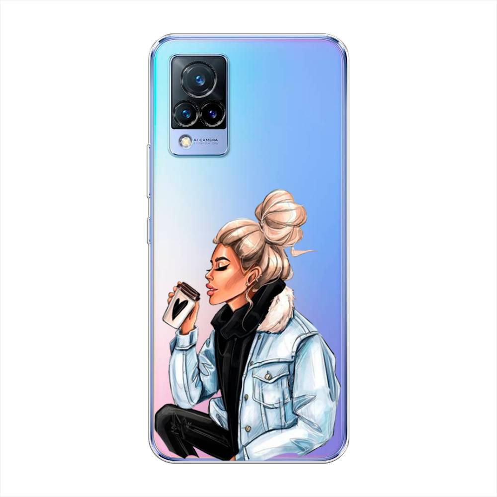 

Чехол Awog на Vivo V21 "Cute girl", Разноцветный, 264350-7