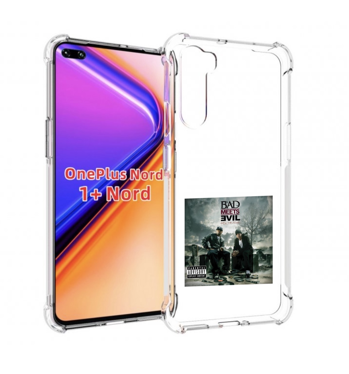 

Чехол MyPads Eminem BAD MEETS EVIL – HELL THE SEQUEL для OnePlus Nord / 1+ Nord, Прозрачный, Tocco