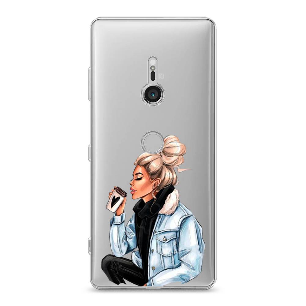 

Чехол Awog на Sony Xperia XZ3 "Cute girl", Разноцветный, 53650-7