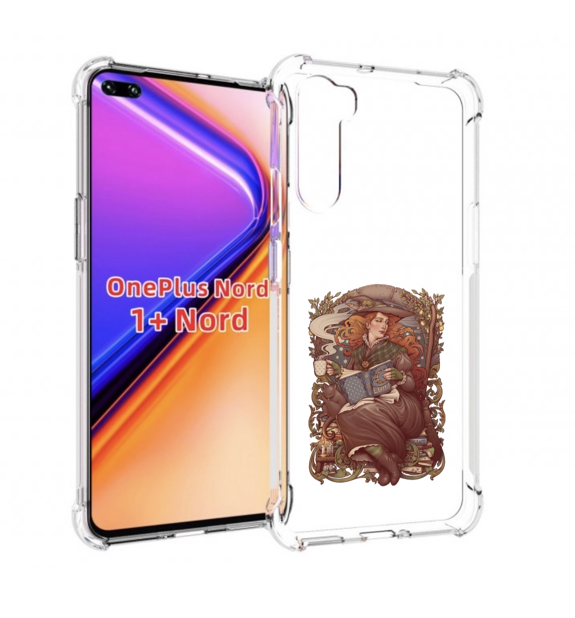 

Чехол MyPads Женские_126 для OnePlus Nord / 1+ Nord (1ая версия), Прозрачный, Tocco