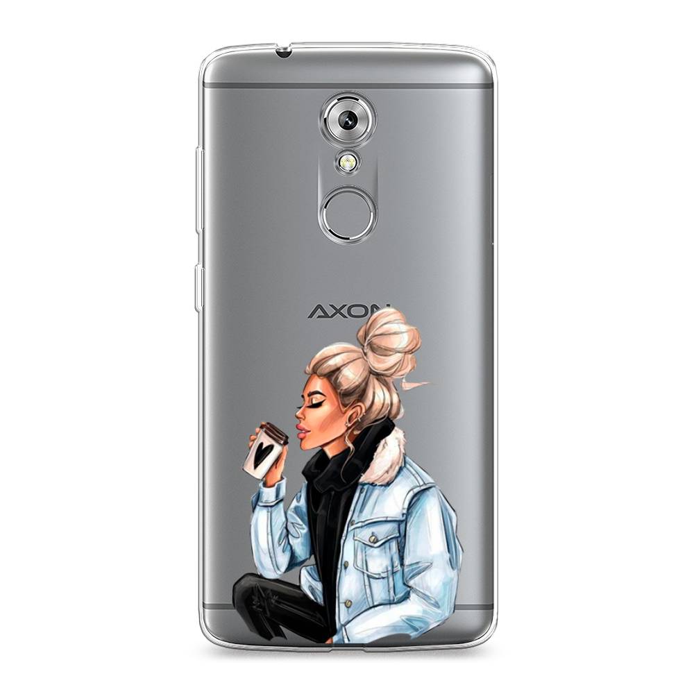 

Чехол Awog на ZTE Axon 7 / ЗТЕ Axon 7 "Cute girl", Разноцветный, 131450-7