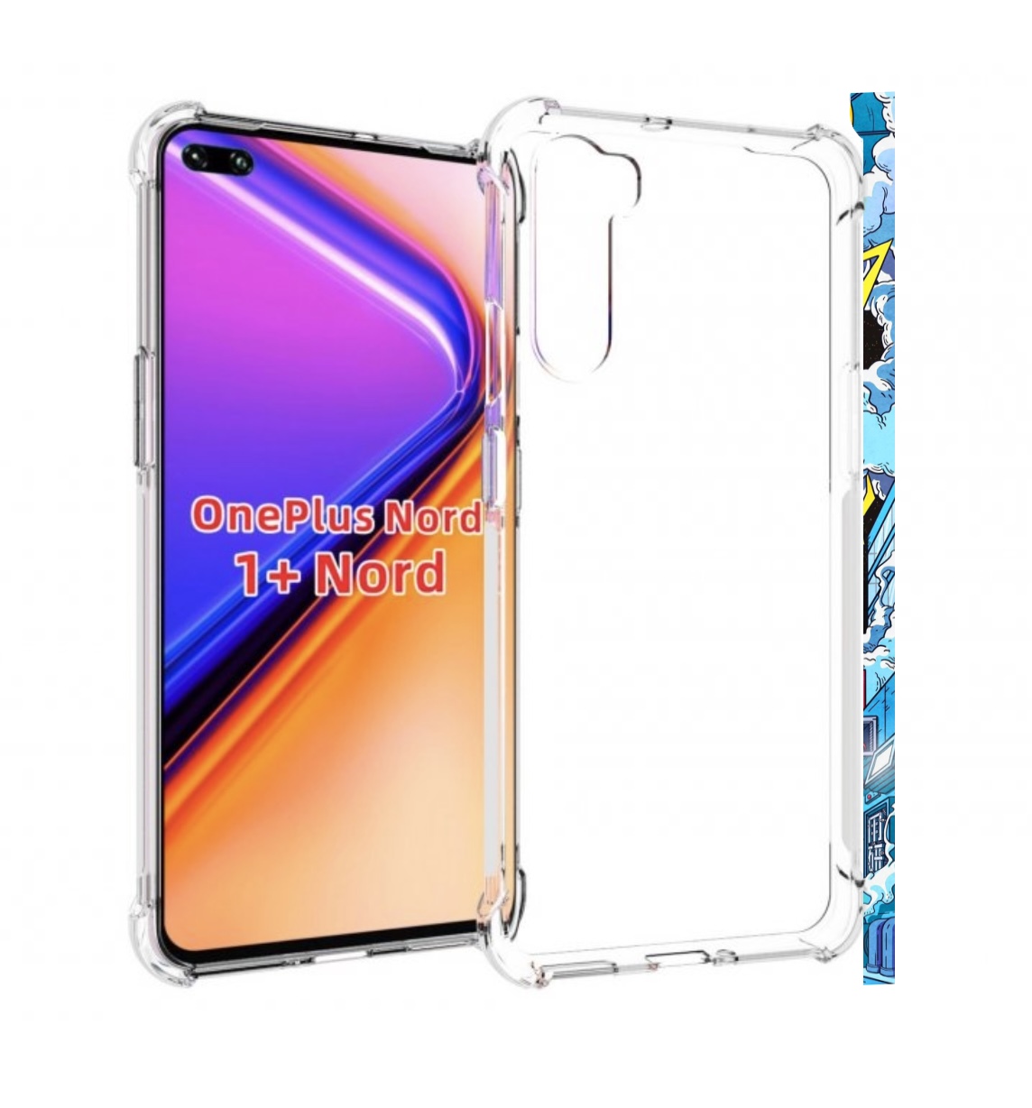 

Чехол MyPads FaceU для OnePlus Nord / 1+ Nord (1ая версия), Прозрачный, Tocco