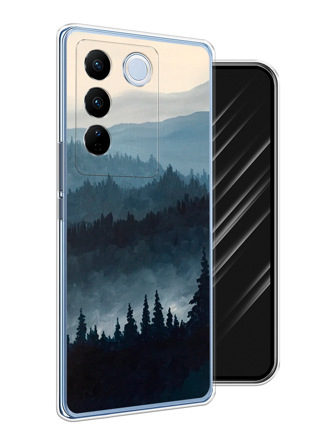 

Чехол Awog на Vivo V27/V27 Pro "Туманные горы", Бежевый;серый;черный, 268550-4