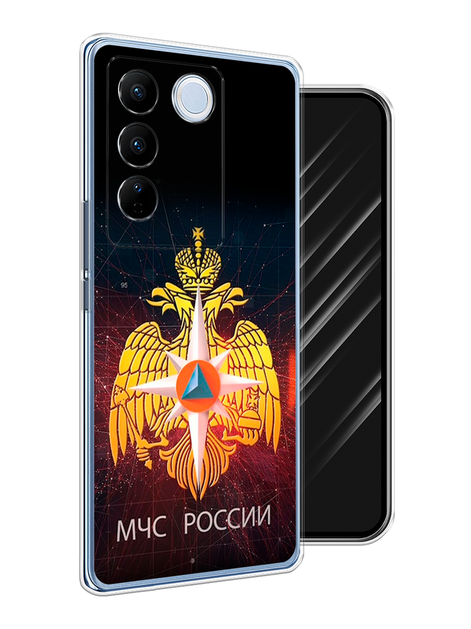 

Чехол Awog на Vivo V27/V27 Pro "МЧС России", Черный;желтый;красный, 268550-5