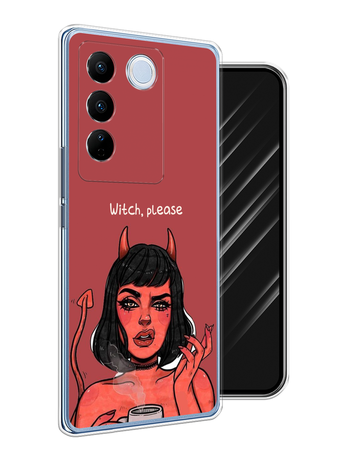 

Чехол Awog на Vivo V27/V27 Pro "Evil Girl", Бордовый;черный, 268550-6