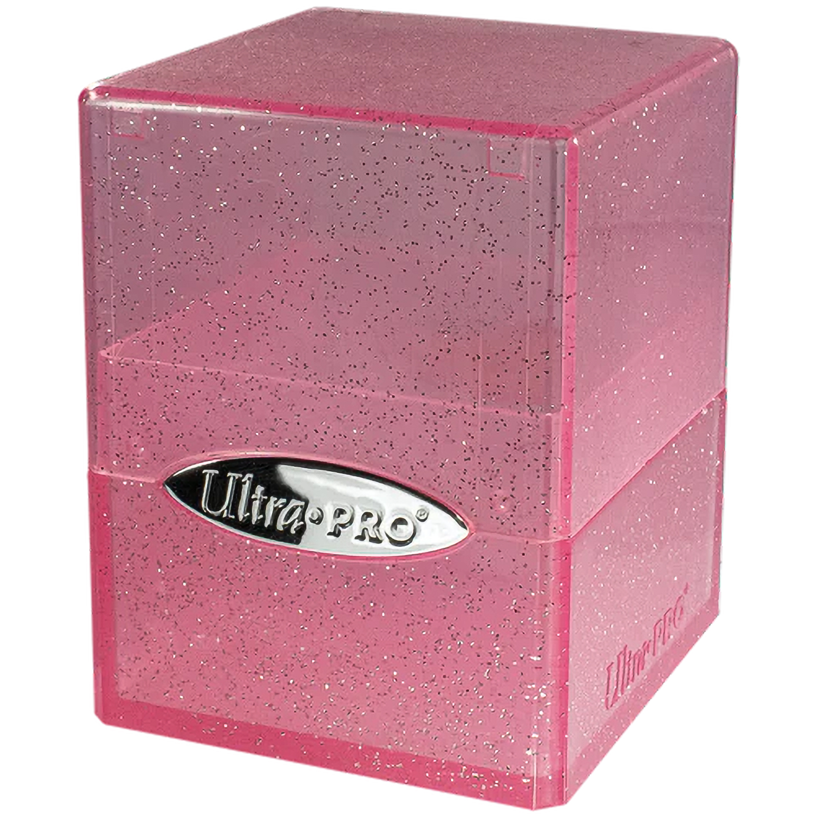 Коробочка Ultra Pro Satin Cube Glitter Pink для карт MTG Pokemon инструмент для обработки наклейки cue cube розовый