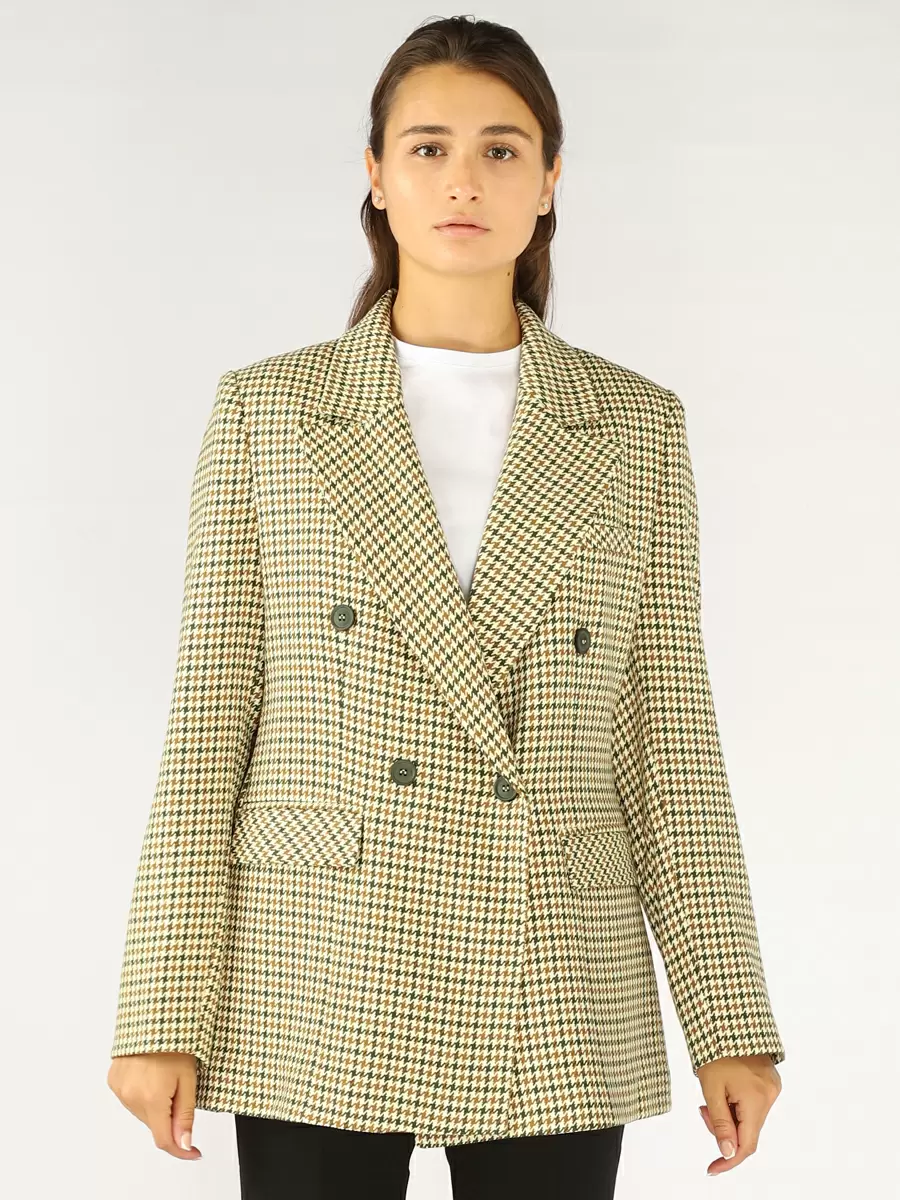 

Блейзер женский EQmoda SQ70257 бежевый 40, SQ70257