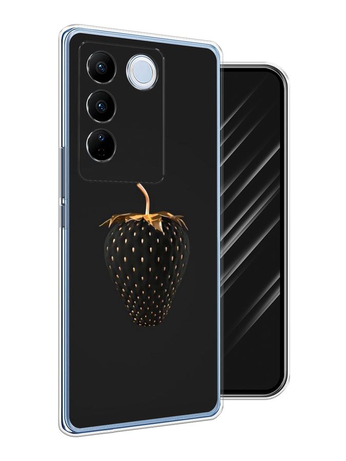 

Чехол Awog на Vivo V27/V27 Pro "Черно-золотая клубника", Черный;золотистый, 268550-10