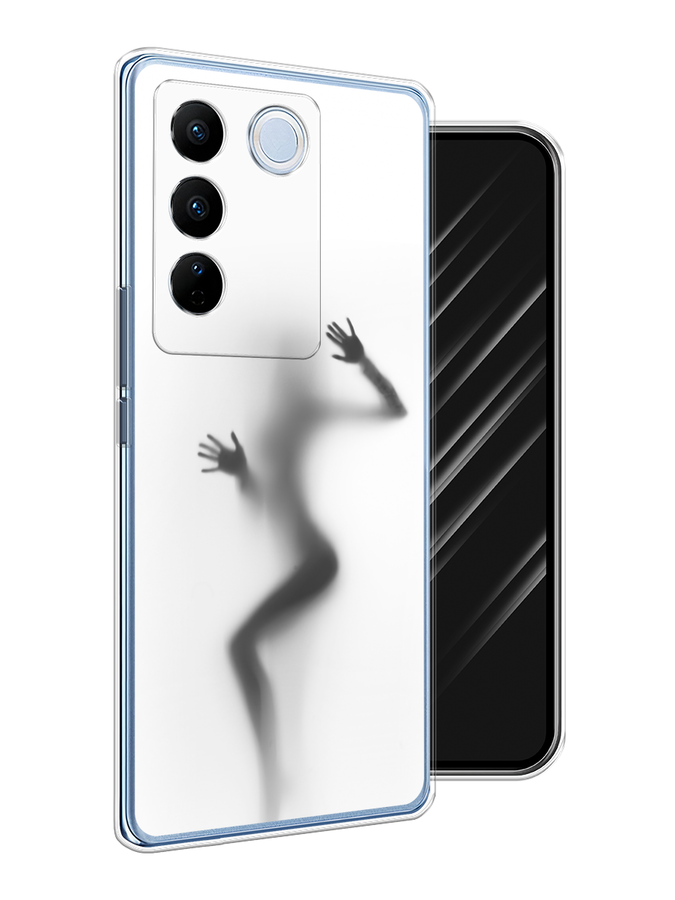 

Чехол Awog на Vivo V27/V27 Pro "Девушка в душе", Серый;белый;черный, 268550-7