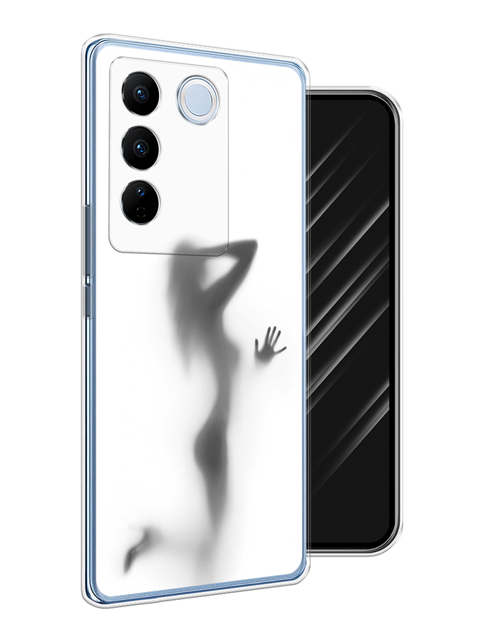 

Чехол Awog на Vivo V27/V27 Pro "Стекло в душе", Белый;серый;черный, 268550-7