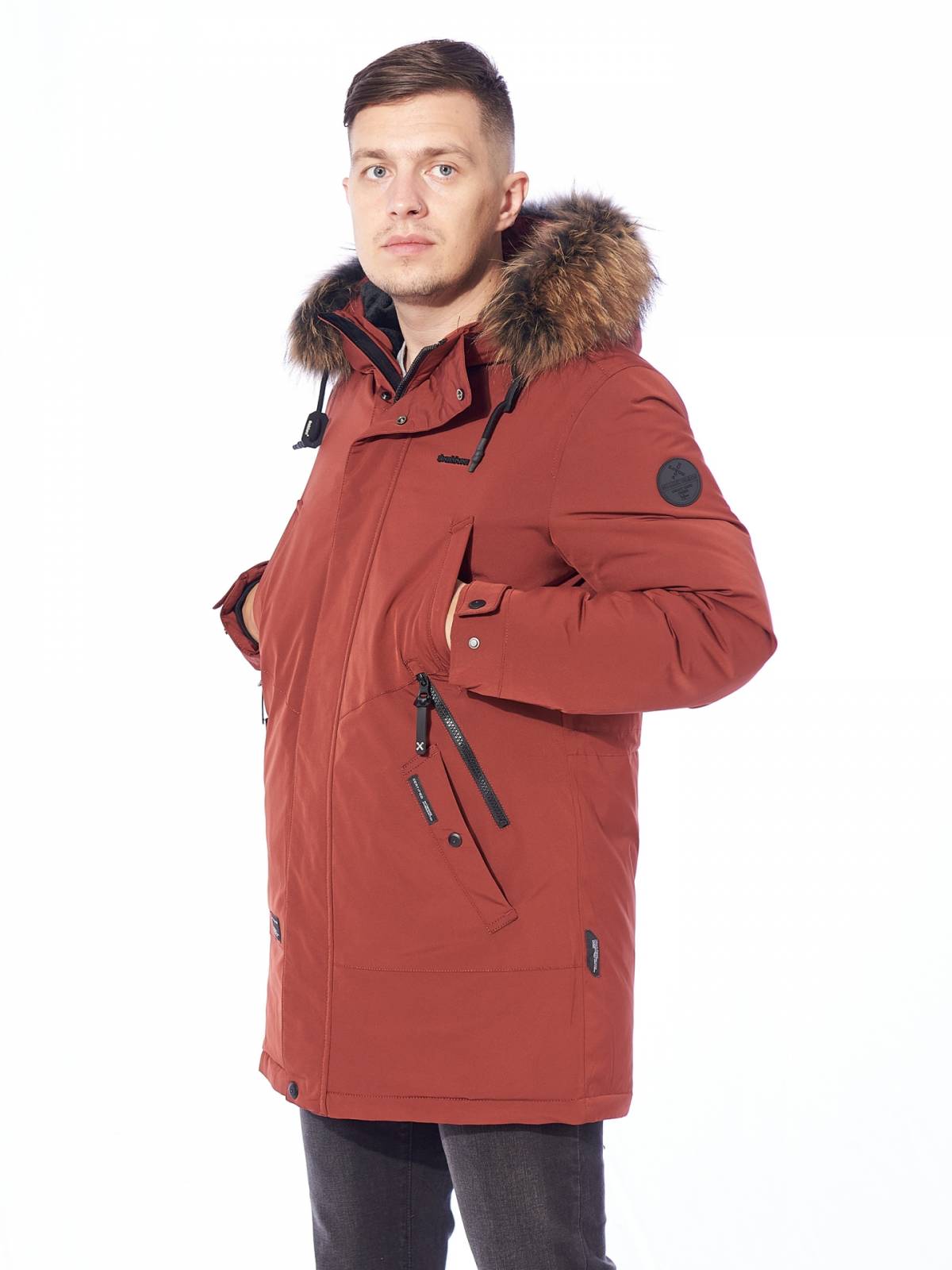 Зимняя куртка мужская Shark Force 4051 красная 56 RU