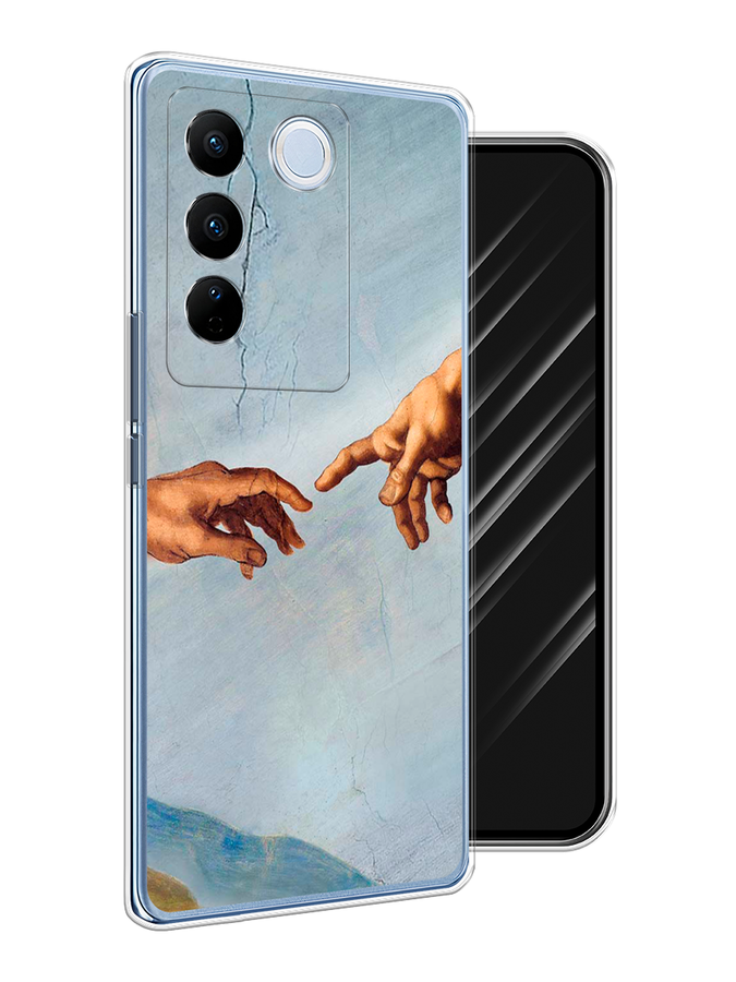 

Чехол Awog на Vivo V27/V27 Pro "Сотворение Адама", Голубой;коричневый;серый, 268550-9