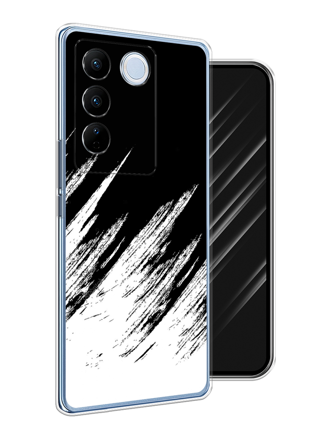 

Чехол Awog на Vivo V27/V27 Pro "Черно белые брызги", Черный;белый;бежевый, 268550-3