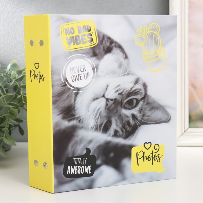 Фотоальбом на 200 фото 10х15 см пластик листы fluffy pets Мяу 1708₽