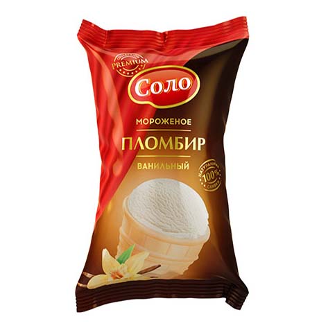 

Мороженое пломбир Соло ванильный в вафельном стаканчике бзмж 70 г