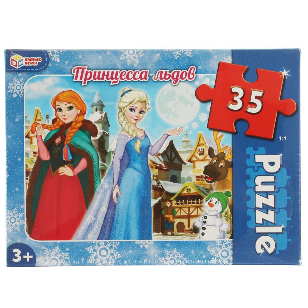 

Умные игры, Принцесса льдов. Макси-пазлы в коробке, 35 деталей, 4680107932617