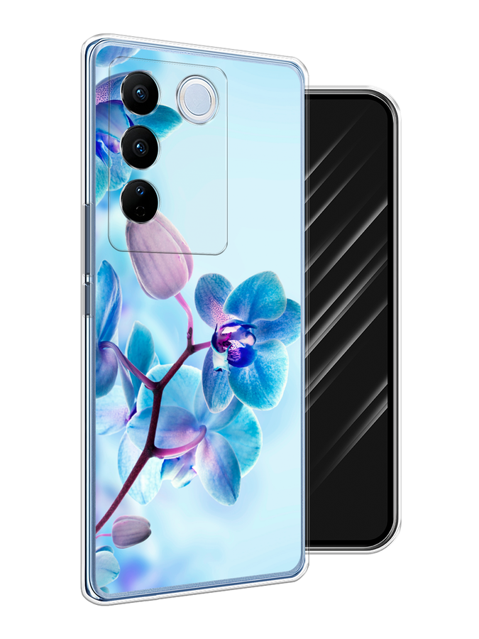 

Чехол Awog на Vivo V27/V27 Pro "Голубая орхидея", Голубой;синий;фиолетовый, 268550-1