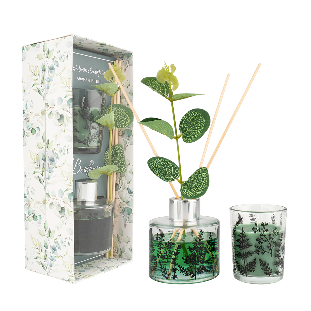 Арома сет Вещицы FRESH LEMON и EUCALYPTUS 80 мл Д105 Ш75 В240