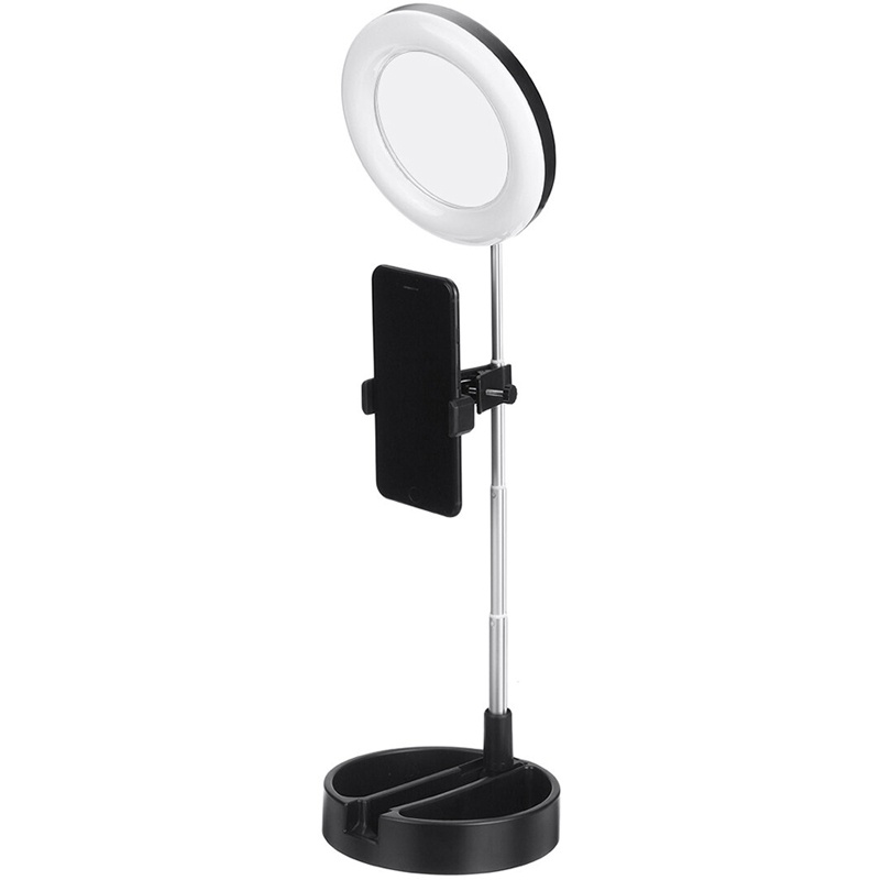 фото Кольцевая лампа innozone live makeup multipurpose desk lamp g3 - черная