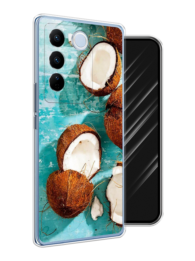

Чехол Awog на Vivo V27/V27 Pro "Разбитые кокосы", Коричневый, 268550-10