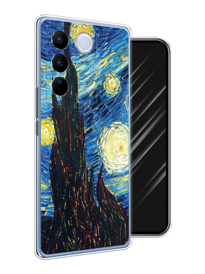 

Чехол Awog на Vivo V27/V27 Pro "Ван Гог Звездная ночь", Желтый, 268550-9