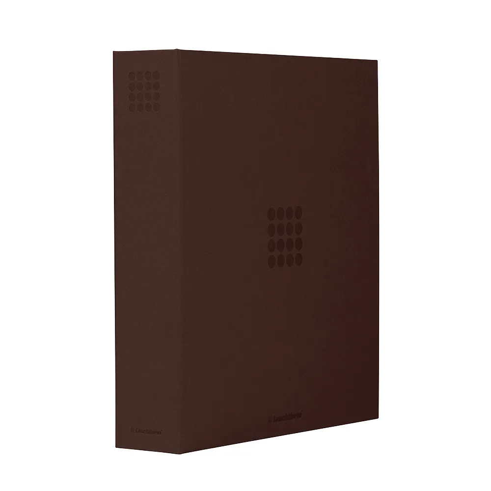 

Альбом Leuchtturm Optima RINGBINDER PUR для монет и банкнот с футляром, коричневый