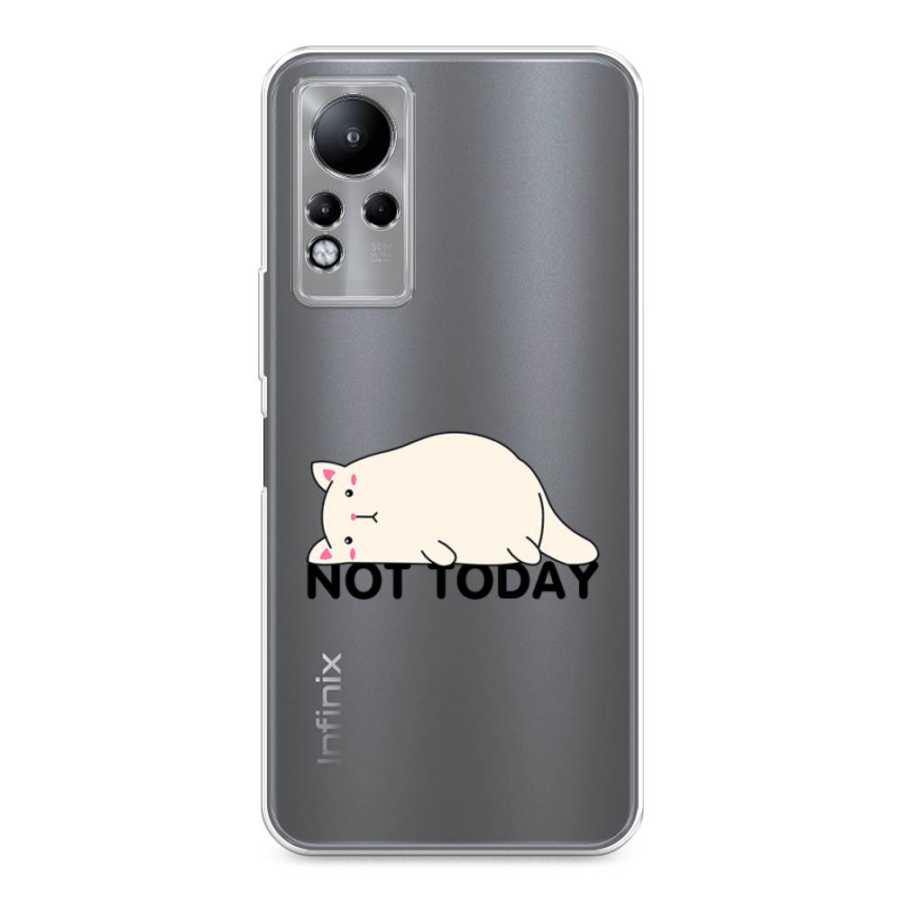 

Чехол на Infinix Note 11/12 G88 "Cat not today", Белый;розовый;черный, 3100450-1