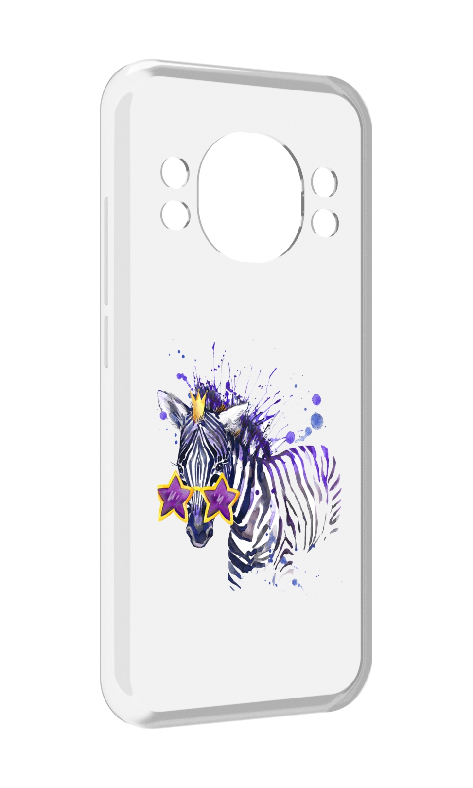 

Чехол MyPads акварельная зебра для Doogee S98 / S98 Pro, Прозрачный, Tocco