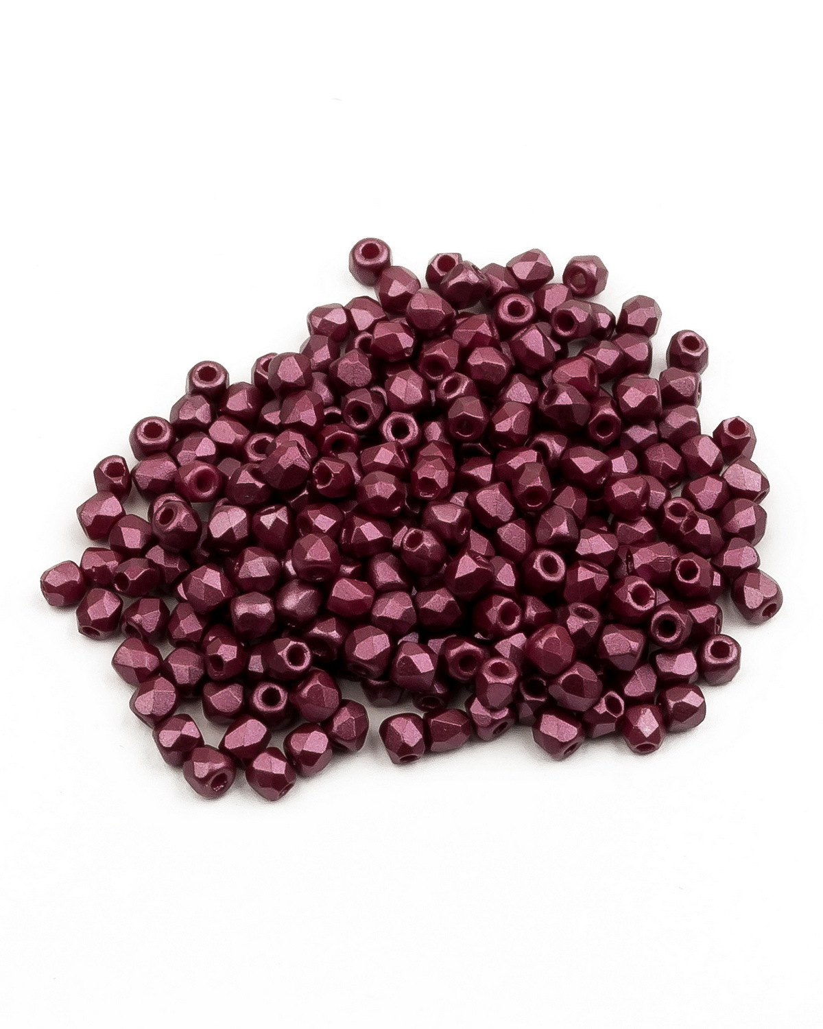 

Стеклянные чешские бусины ганеные круг 2 мм Alabaster Pastel Burgundy 250шт, Красный, FP-2