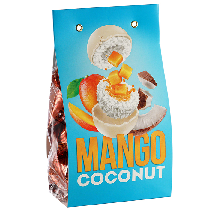 Кокосовые конфеты Tropical Paradise с начинкой МАНГО, 140 г