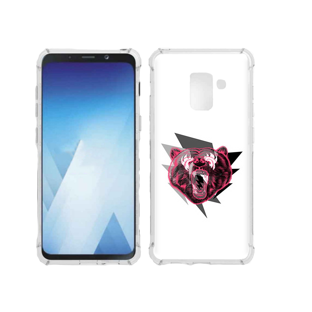 

Чехол MyPads Tocco для Samsung Galaxy A5 (2018) грозовой медведь (PT95317.573.301), Прозрачный, Tocco