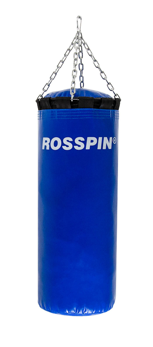 фото Боксерский мешок, 20 кг, пвх, песок и опилки, синий. rosspin