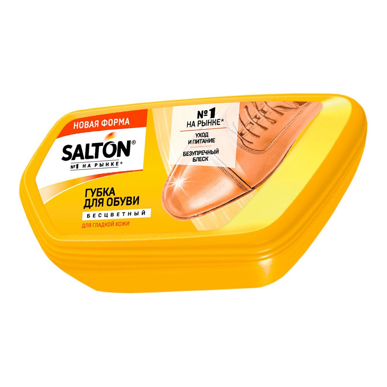 Губка для обуви Salton для гладкой кожи бесцветная