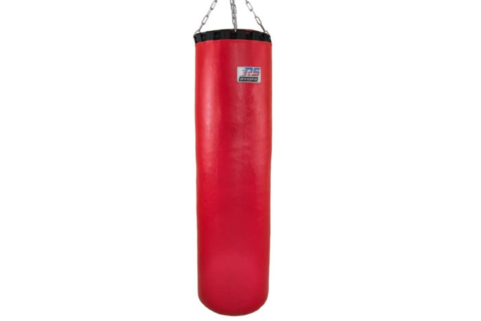 фото Боксерский мешок, 40 кг, кожзам, резиновая крошка, красный. rosspin