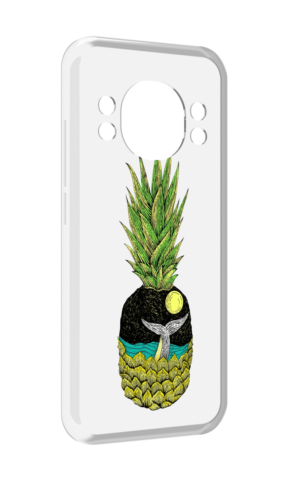 

Чехол MyPads ананас с китом для Doogee S98 / S98 Pro, Прозрачный, Tocco