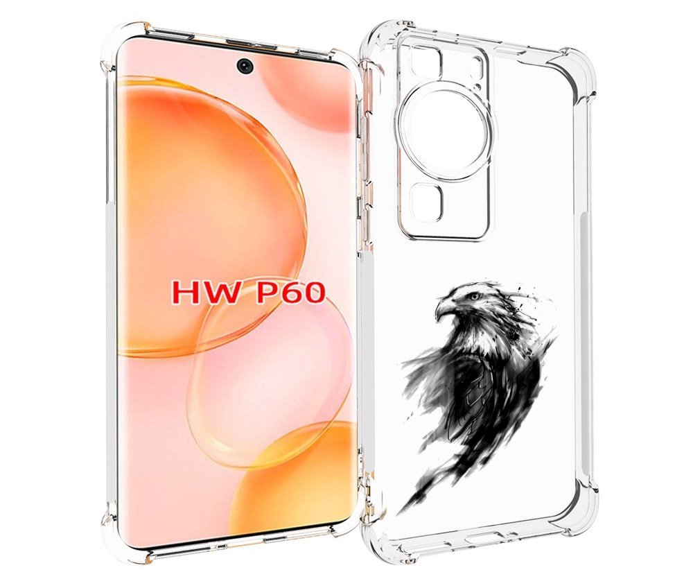 

Чехол MyPads чб птица для Huawei P60, Tocco